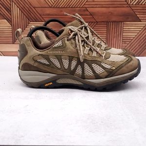 Merrell Siren Sport GTX Women's Brown Hiking Shoes Vibram Size 9 Walking Camping